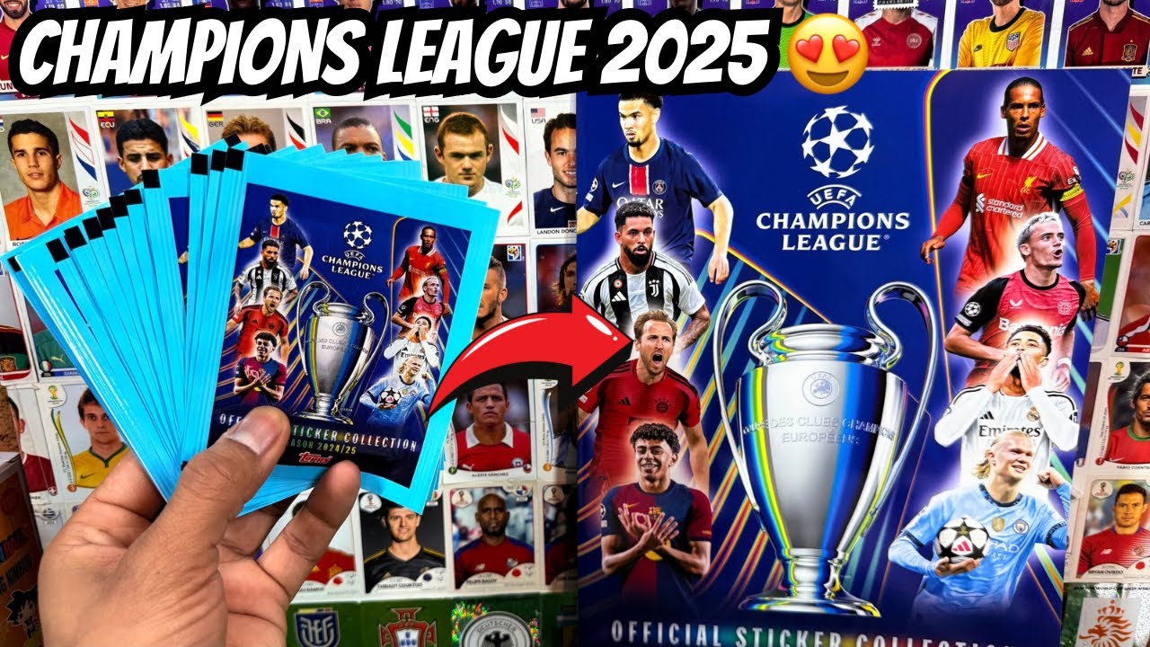 ASÍ ES EL NUEVO ÁLBUM DE CHAMPIONS LEAGUE 2025 - UNBOXING Y REVISIÓN DE FIGURITAS
