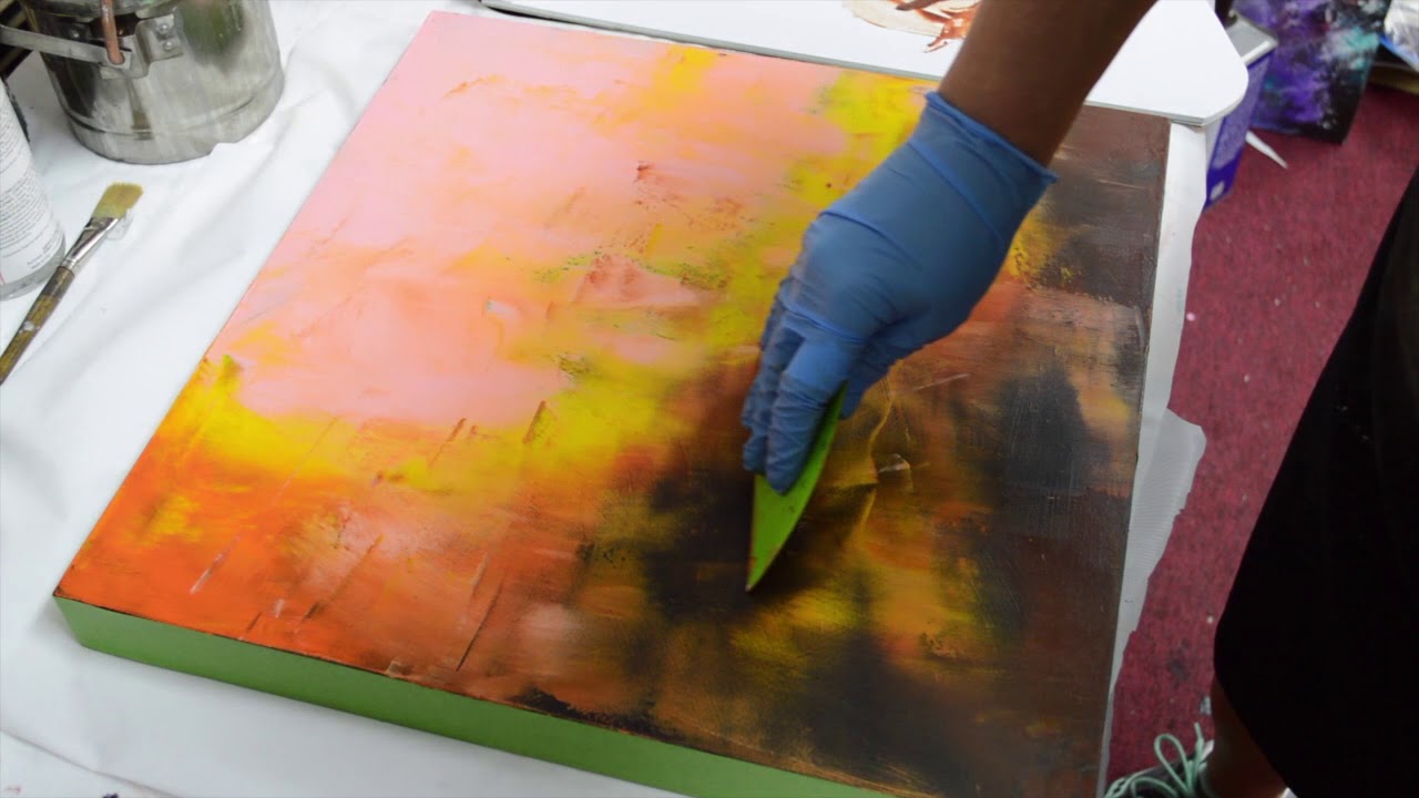 Cold Wax & Oils Demo of 