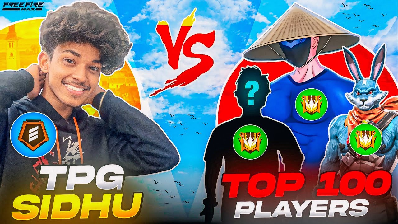 Tpg Sidhu Vs Top 100 Regional Players 🤯 Which Rank Player Is Dangerous ?😱 Epic Battle Ever 🍷🗿