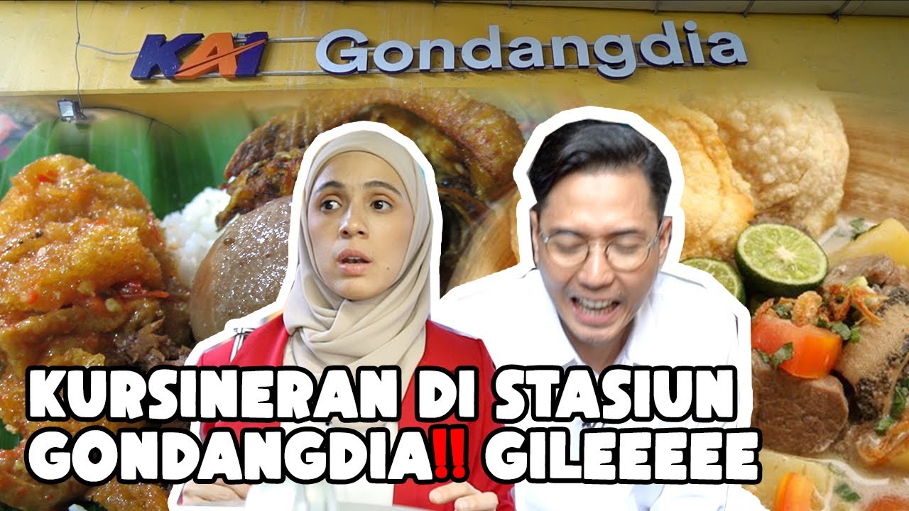 KINOS GINA NYEMPIL-NYEMPIL DEMI JAJANAN VIRAL DI STASIUN GONDANGDIA