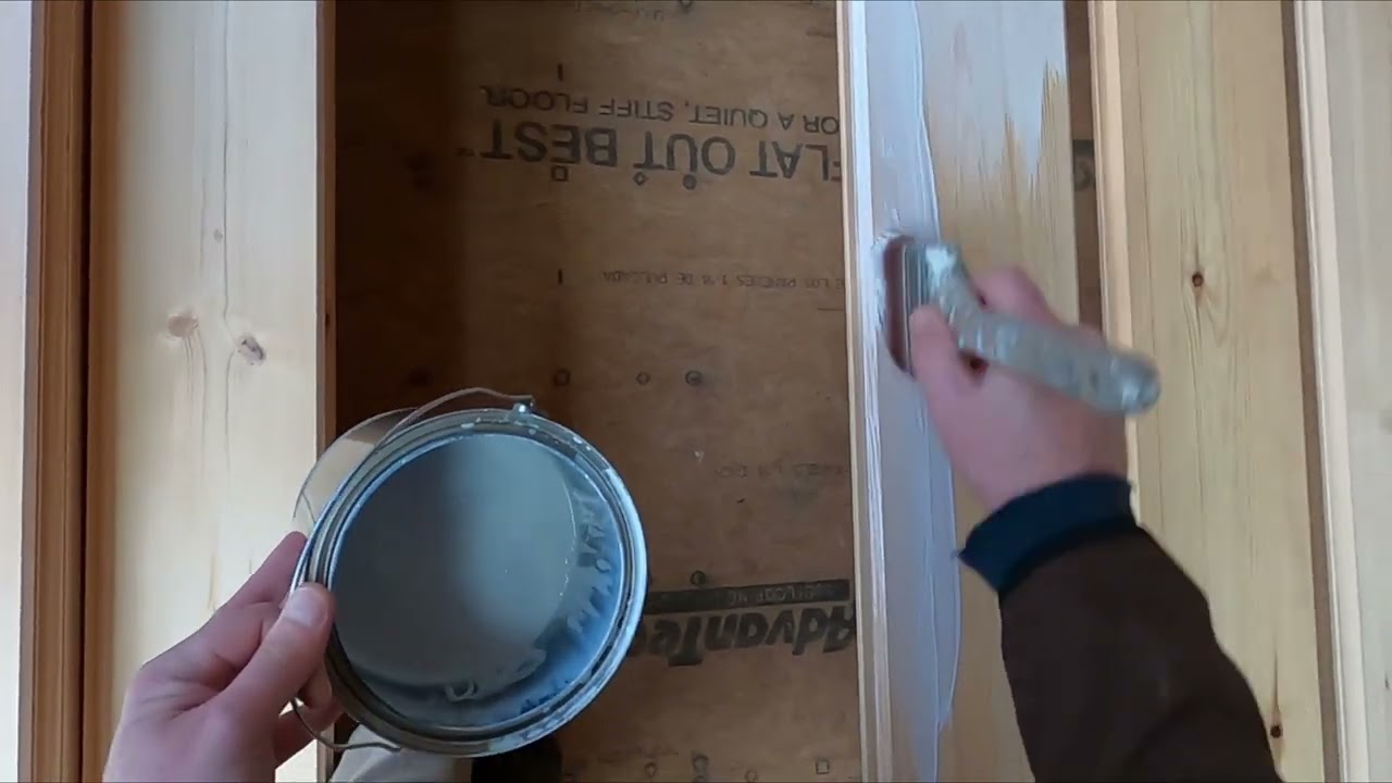 How to Whitewash Stain Pickle Tongue and Groove Pine Board - Take the Yellow Out of Pine with Stain