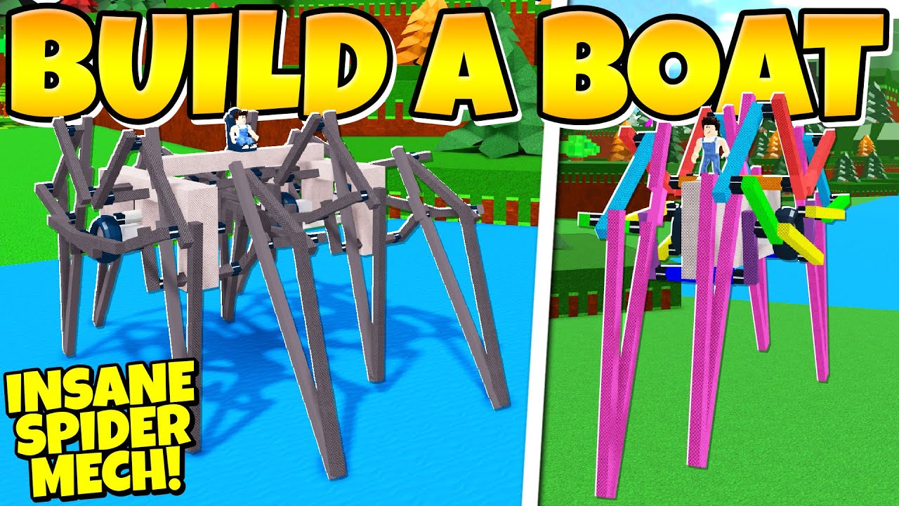 MECHANICAL SPIDER WALKER! (INSANE) Build a Boat