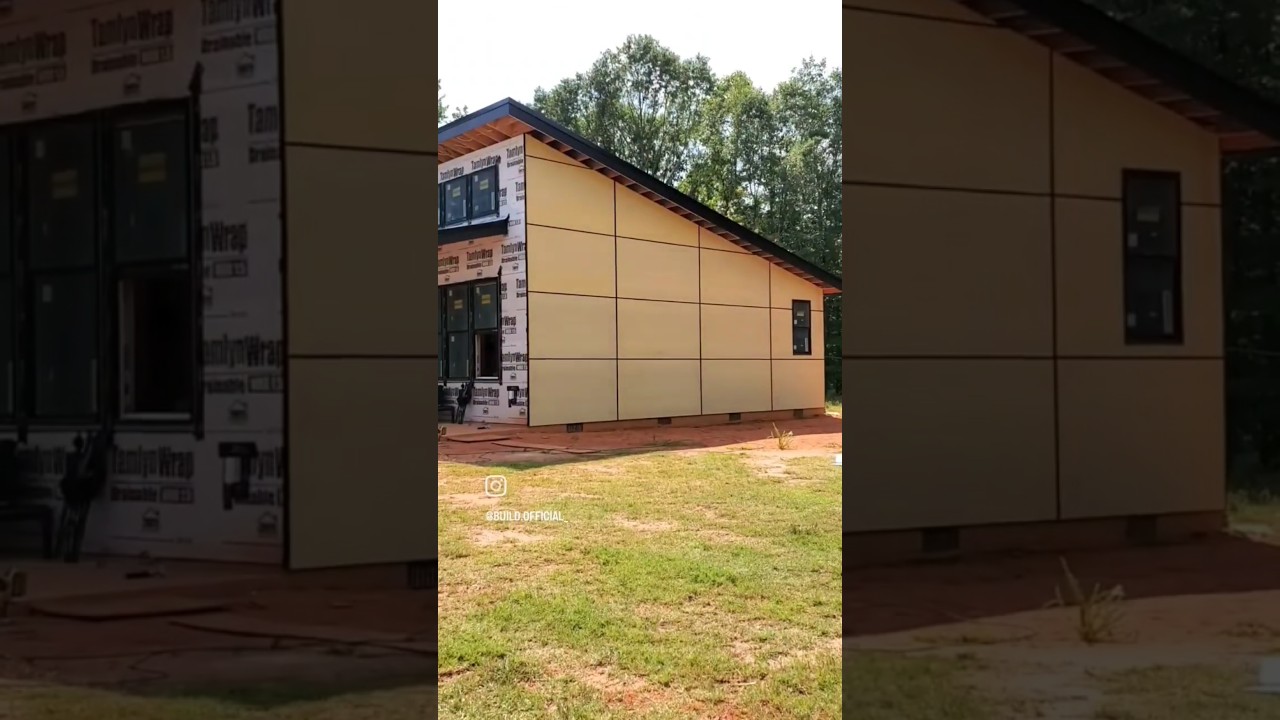 Hardie panel with flashing full install