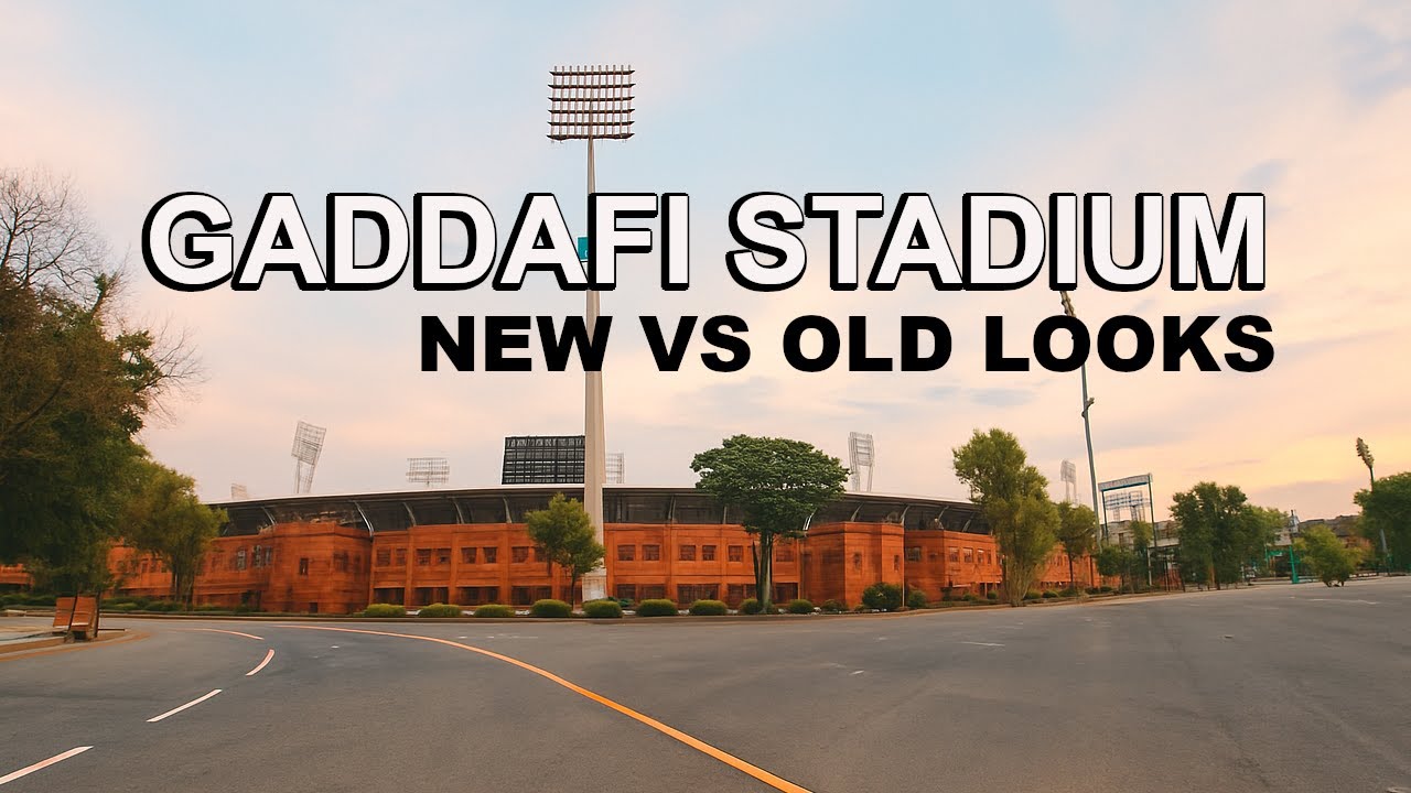Gaddafi Stadium's قذافی سٹیڈیم futuristic vs classic red brick facades #gaddafistadium