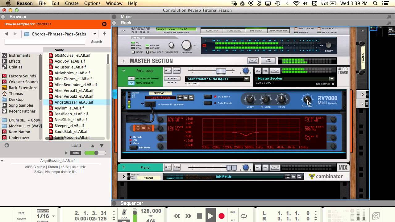 Reason 8: Creative Convolution Reverb Effects