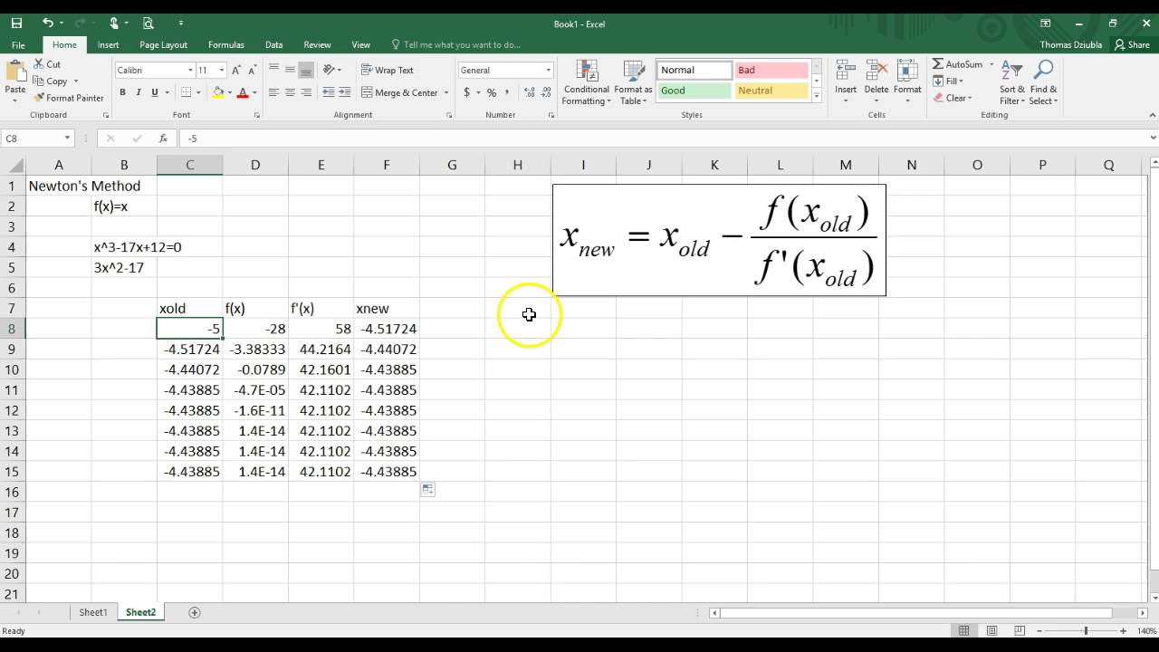 Newton's Method made simple