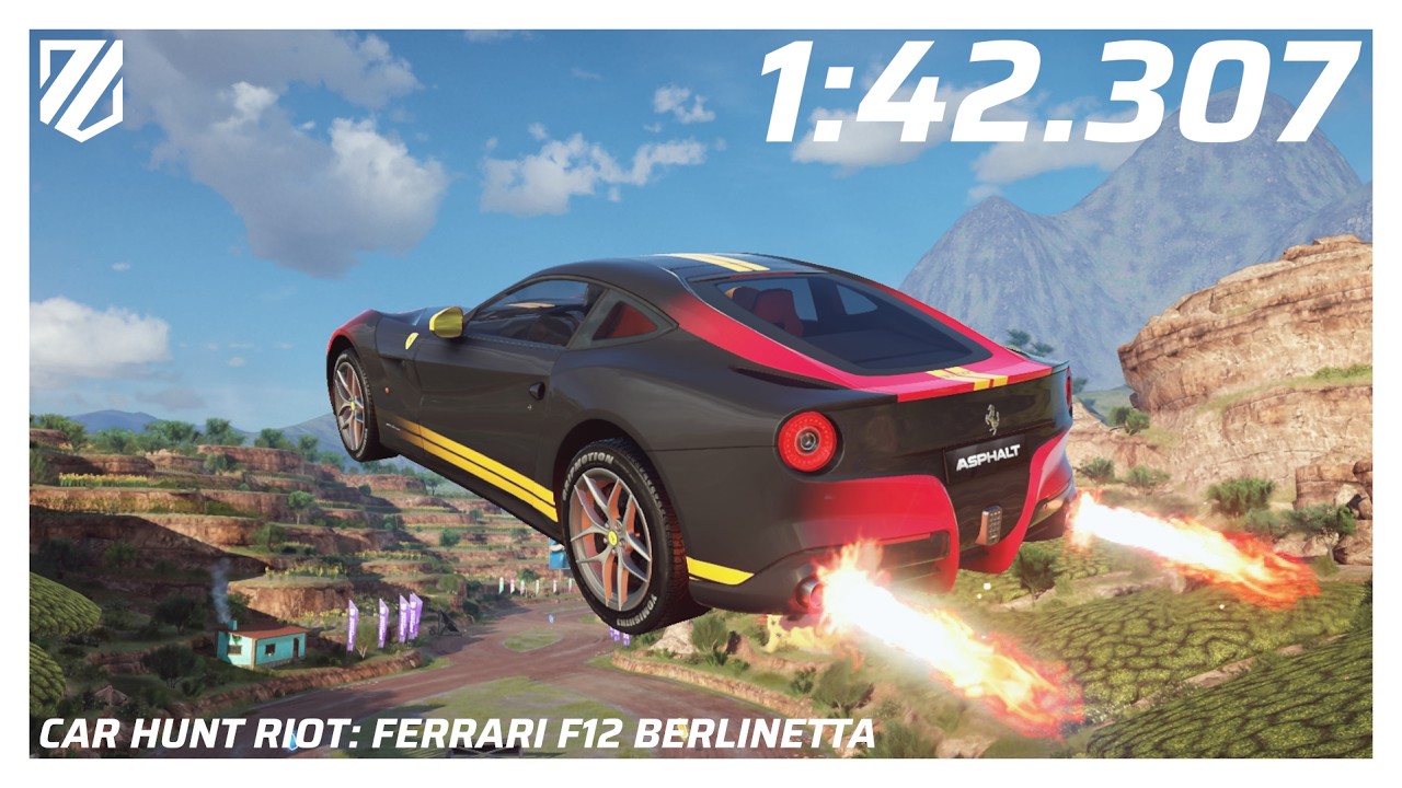 Asphalt Legends: Car Hunt Riot: Ferrari F12 Berlinetta - Lap Breakdown