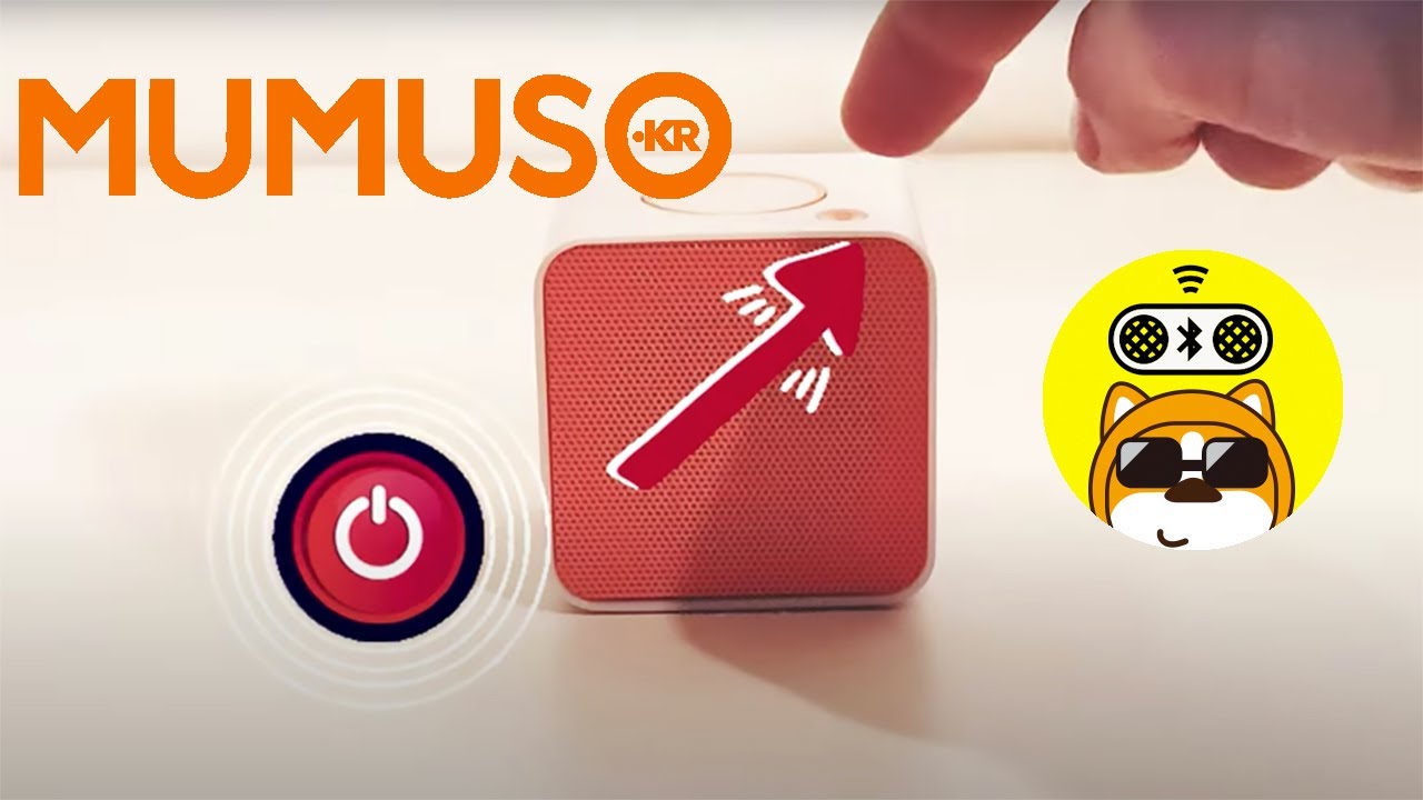 Parlante CUBO Inal&aacute;mbrico 🎶 MUMUSO naranja🍊.