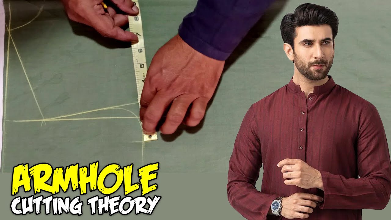 Gents Kurta Armhole Cutting Theory with Scale Method