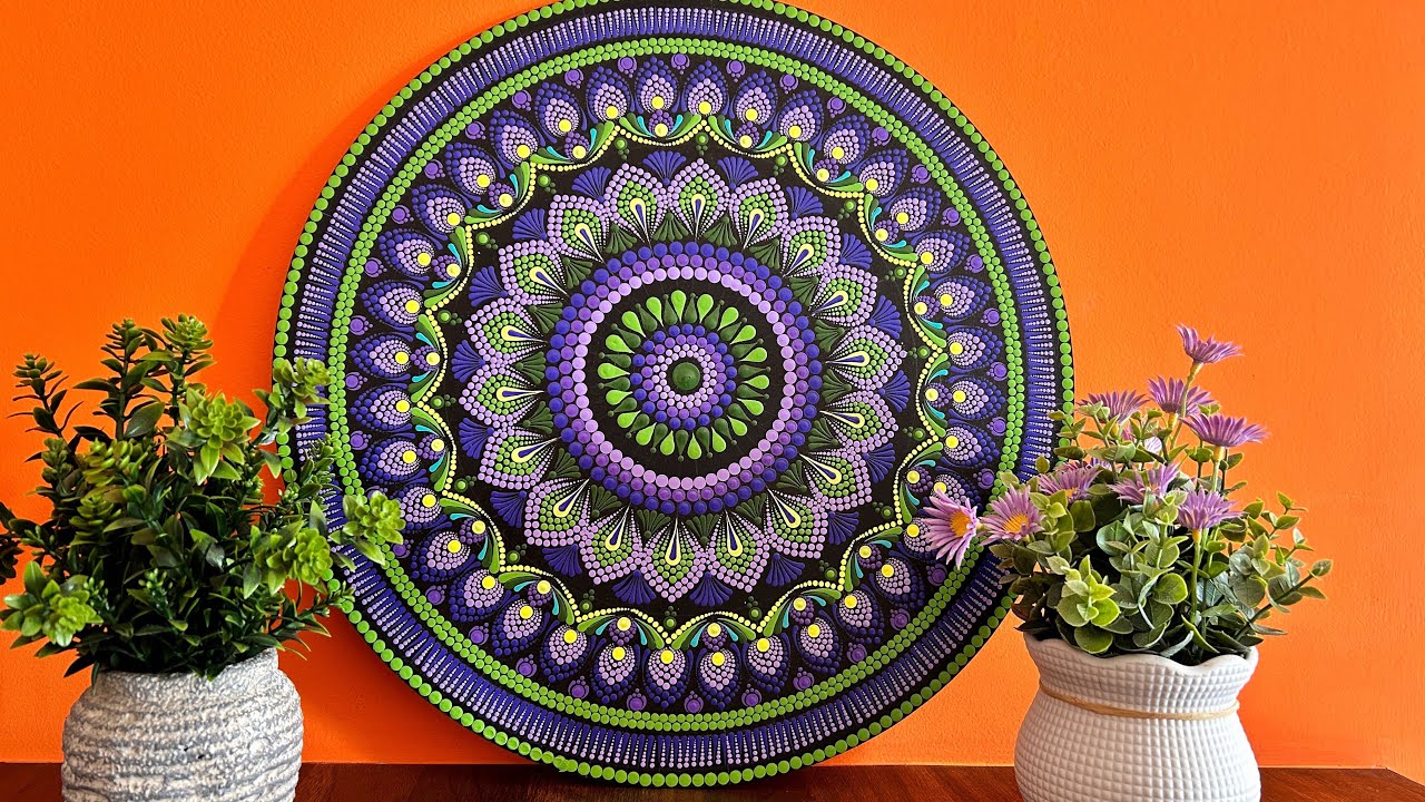 Easy Dot Mandala Painting for Beginners | Step-by-Step Mandala Art Tutorial