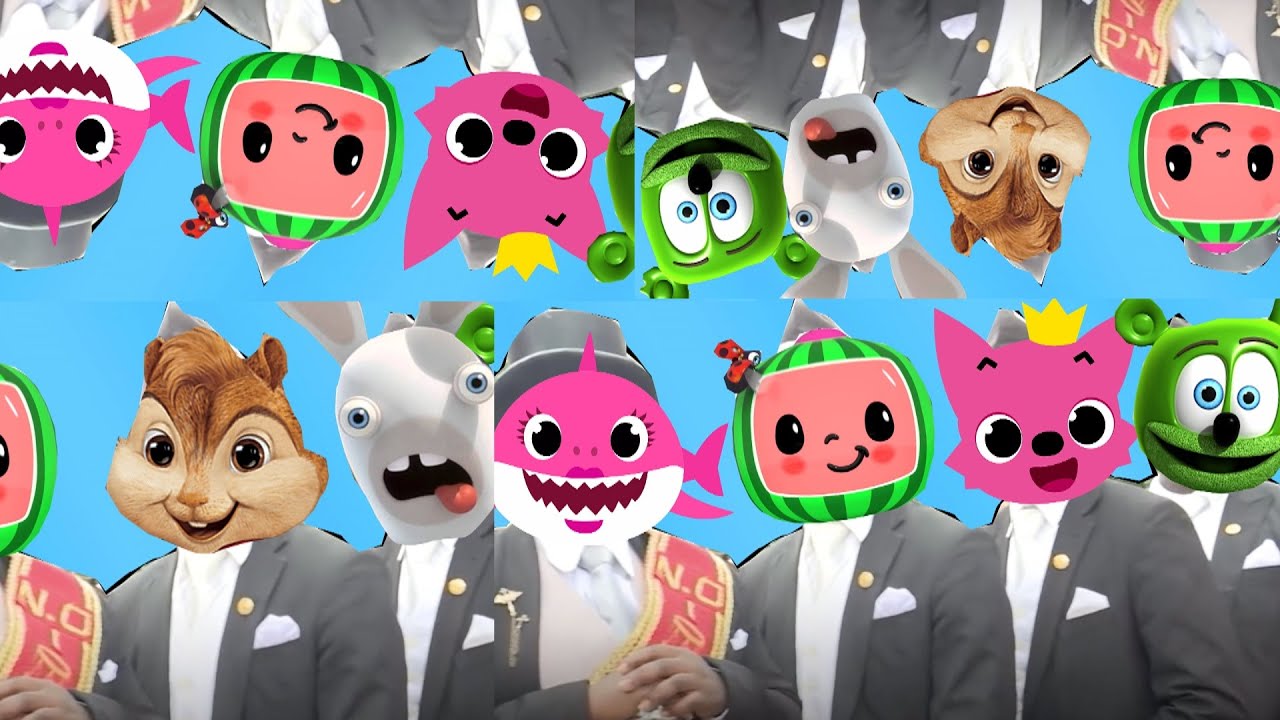 Cocomelon & Pinkfong! & Baby Shark & Alvin and The Chipmunks - Coffin Dance Song Megamix (Cover)
