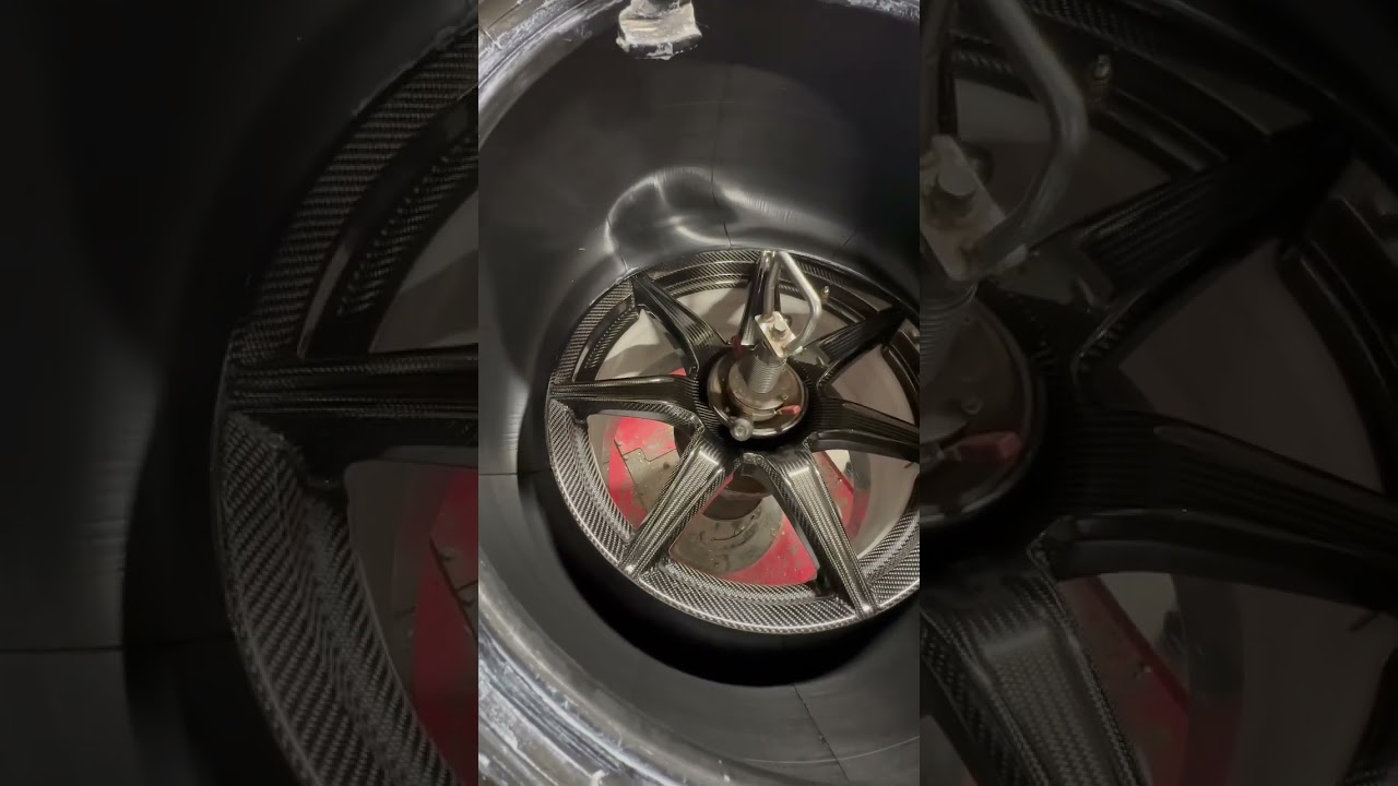 Carbon Fiber Wheel Tire Install #shorts