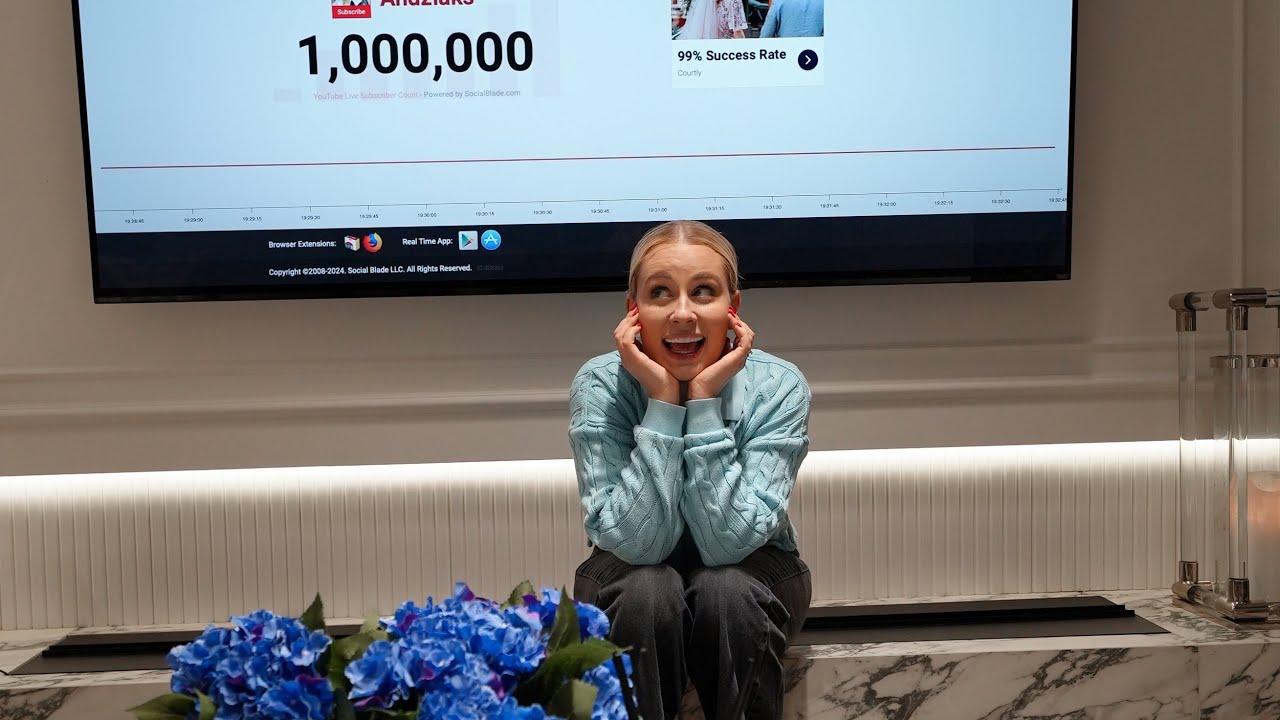 VLOG : MAM WAS JUŻ MILION!🤩🖤 | Andziaks
