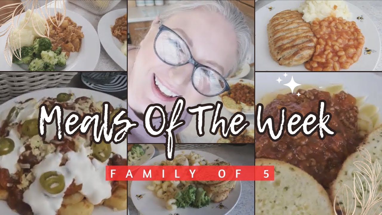UK Family Meal Ideas For The Week For A Family Of 5