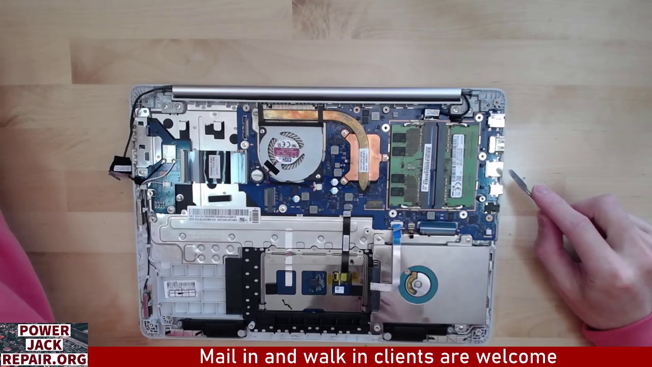 Samsung Notebook 7 spin np740u3m-K01US NP740u3m disassembly laptop charge port power jack repair fix
