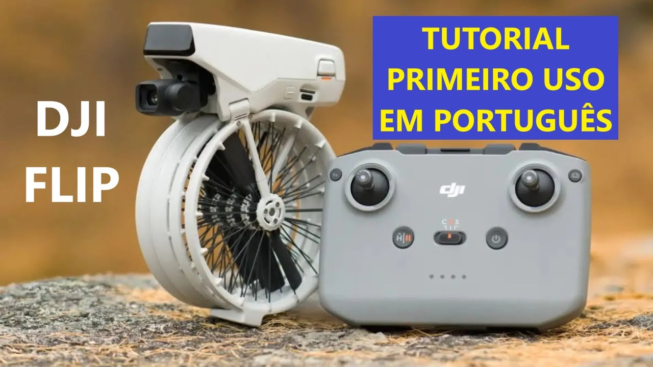Tutorial DJI Flip Primeiro Uso com Controle DJI RC em Português