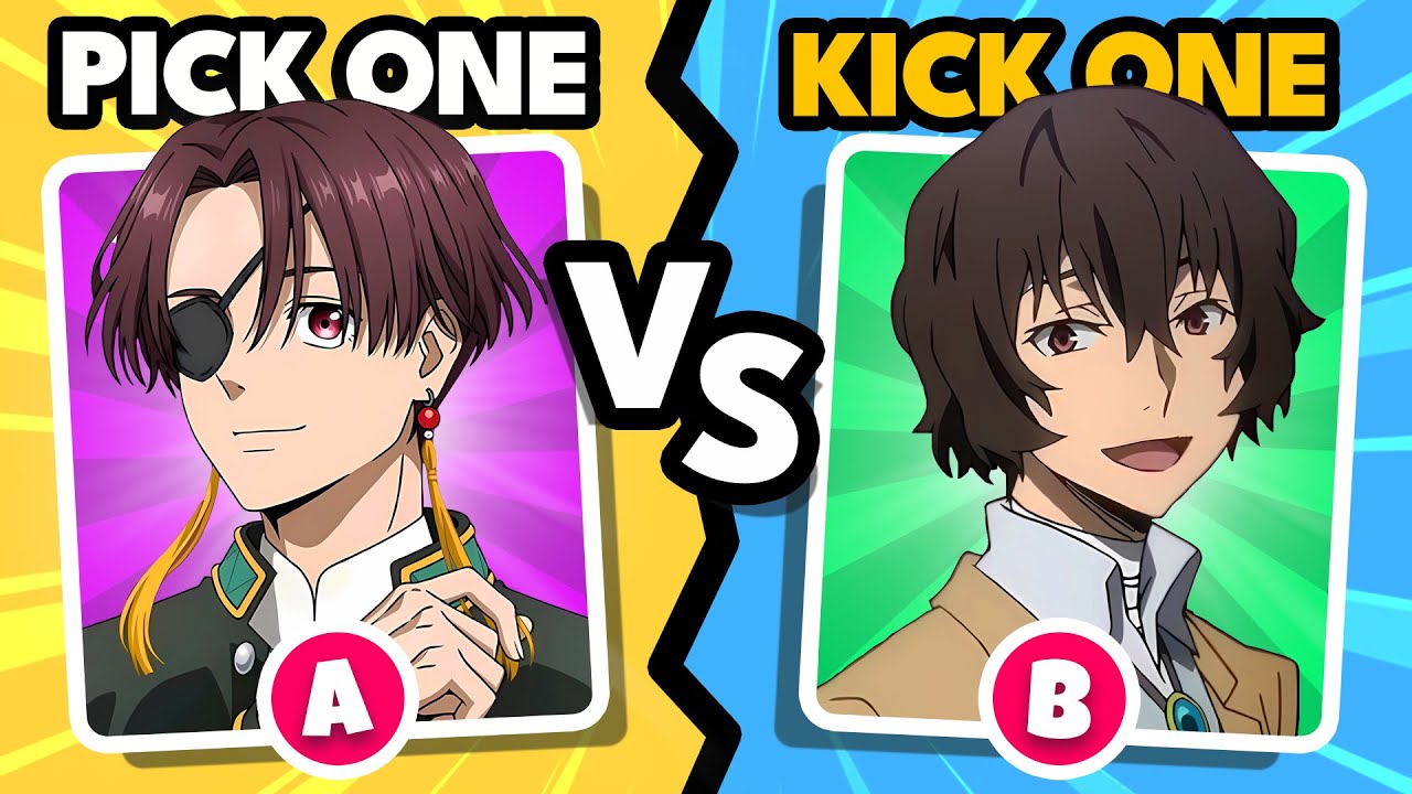 Pick One✅ Kick One❌ Anime Boys Edition | Anime quiz 🔥