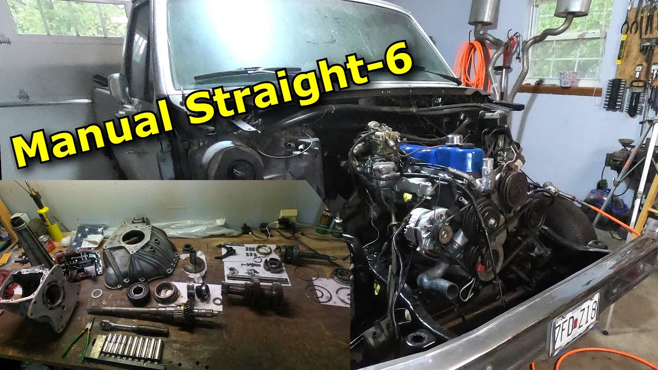 1986 F150 4 Speed Manual Trans Disassembly and Engine Accessories Installed | Project '86 Part 5