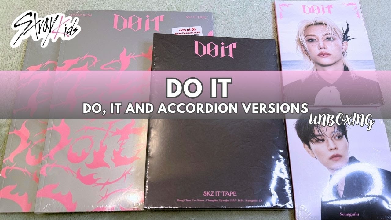 Распаковка эксклюзивного альбома Stray Kids Do It Target! Версии Do, It и Accordion!