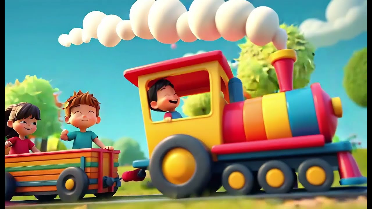 🌈 Rainbow Train &ndash; A Happy Journey Song for Kids!
