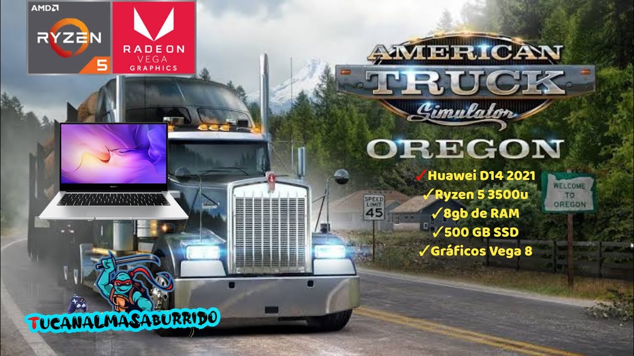 AMERICAN TRUCK SIMULADOR | RYZEN 5 3500U | 8GB RAM | VEGA 8 | BENCHMARK
