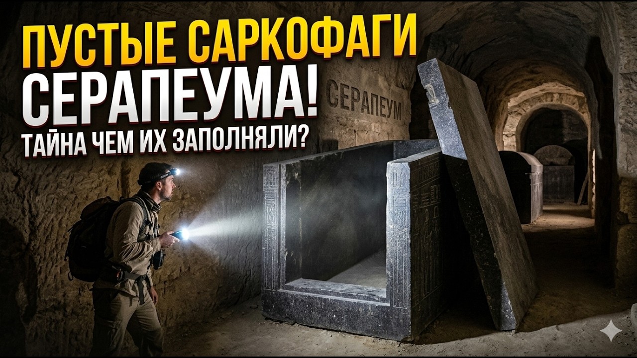 Серапеум: 24 пустых саркофага и ни одного тела. Что здесь на самом деле прятали?