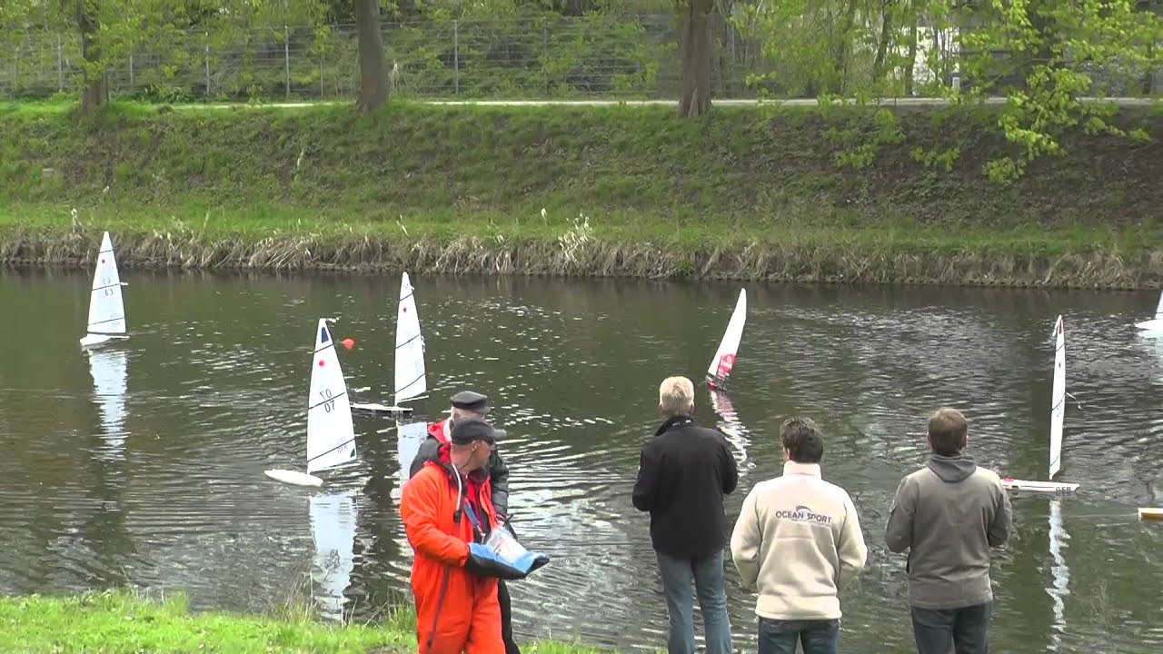 RC Laser Flußregatta beim Herforder Kanuklub an der Werre