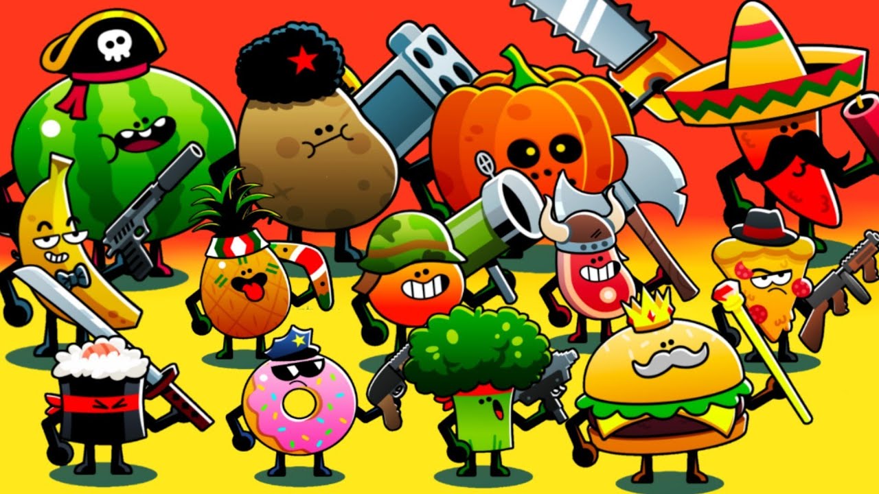 Food Gang All 14 Characters and powers Unlocked Max level 20 Gameplay