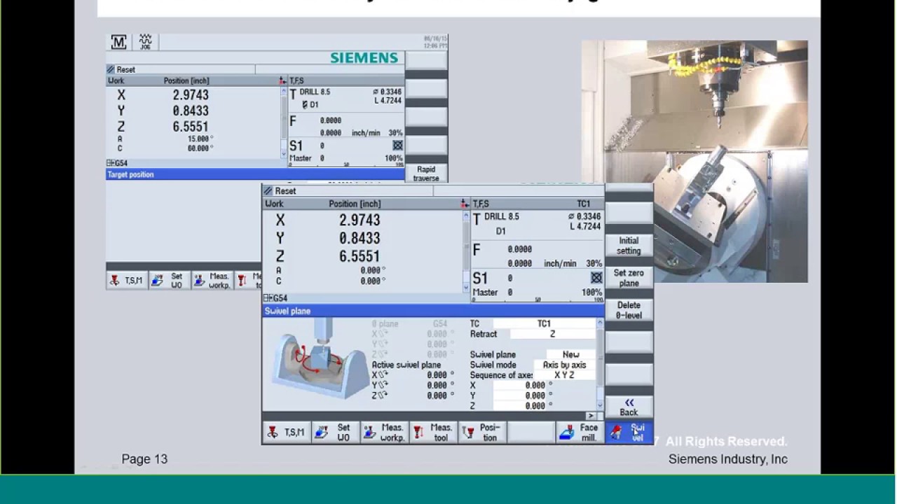 5 axis 3+2 G code Programming with ProgramGuide – SINUMERIK 840D Sl & 828D Milling 20170609 1802 1