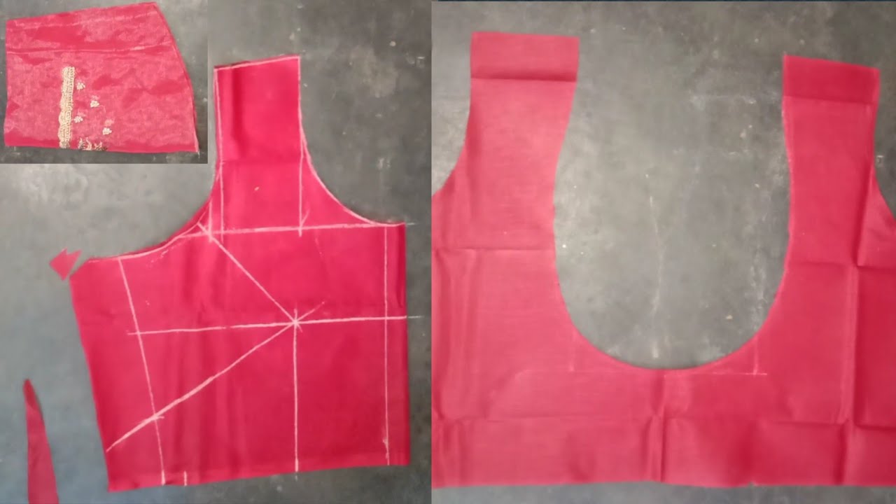 4 tucks blouse cutting || How to cut 4 tucks blouse