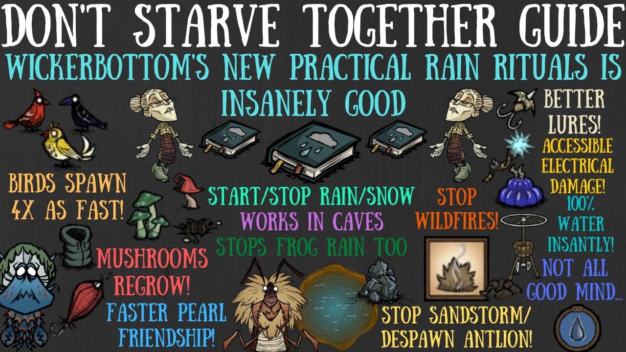 Wickerbottom's Rain Ritual Book Is INSANE! - NEW Wickerbottom Rework - Don't Starve Together