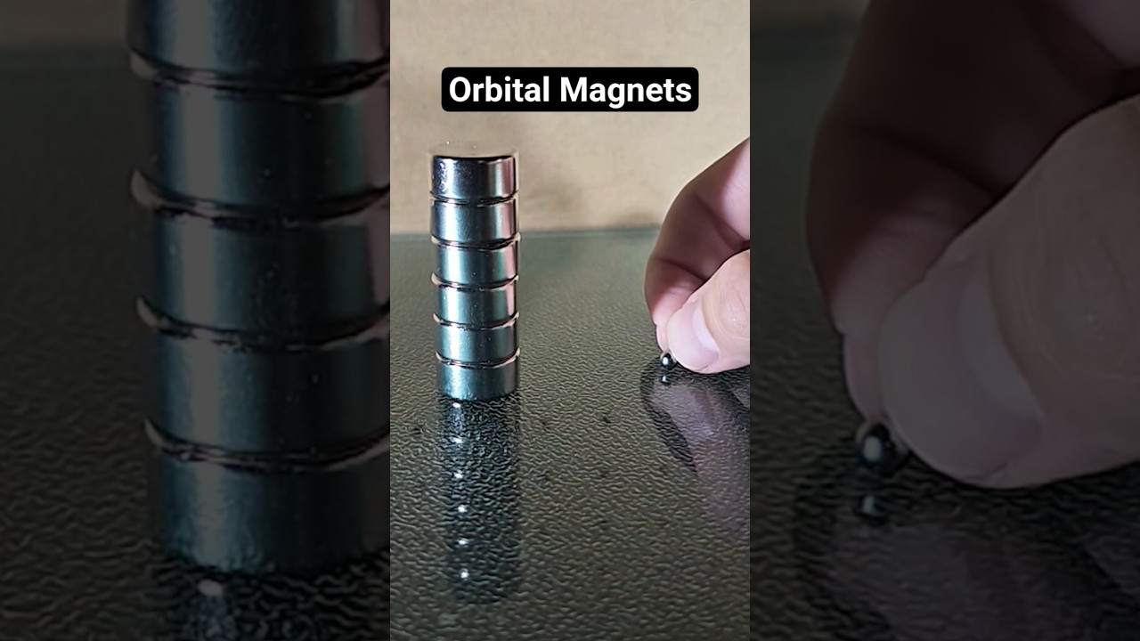 Using magnets to visualize how satellites orbit Earth