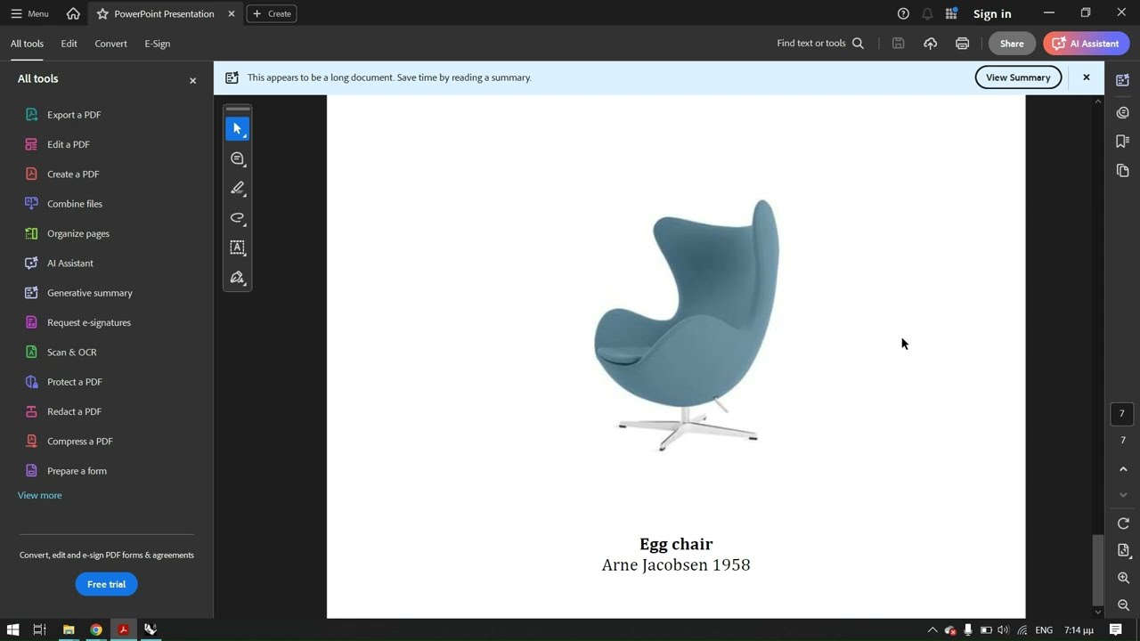 Μοντελοποίηση Egg chair στο Rhino