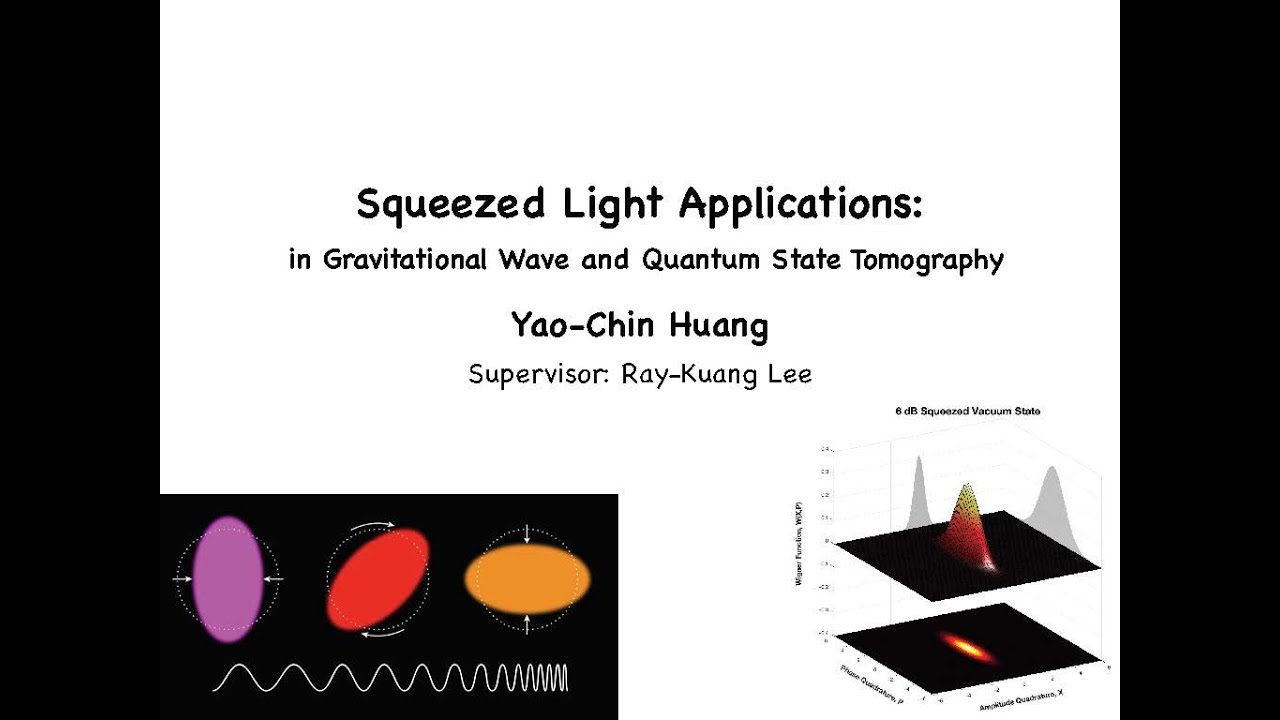 Yao Chin Huang -Squeezed Light Applications: In Gravitational Wave and Quantum State Tomography