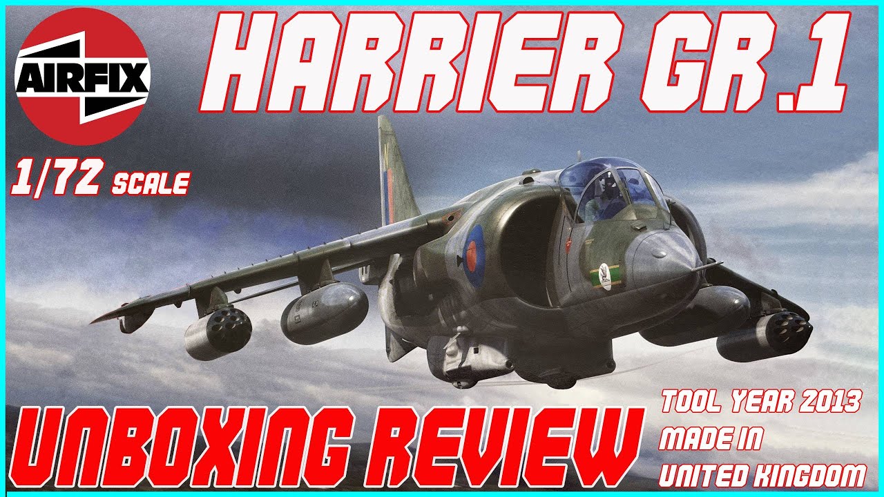 AIRFIX 1/72 HAWKER SIDDELEY HARRIER GR.1 UNBOXING REVIEW