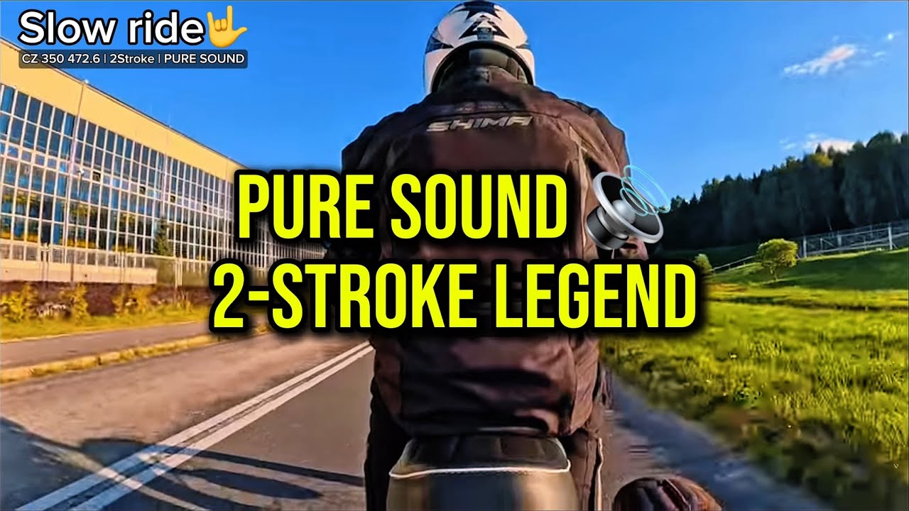 [CZ 350] Pure 2-Stroke Rear POV Ride — Classic Lives On | 4K #SlowRideWorldwide #2stroke #classic350