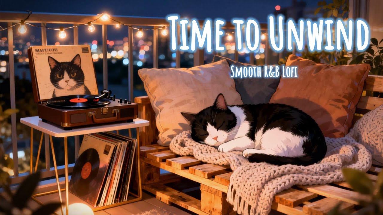 Slow Night Mood R&B Lofi 🌙 — Mellow Beats to Relax and Focus