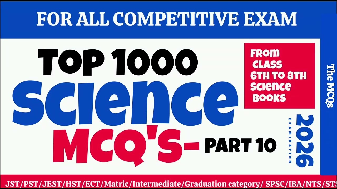 Science MCQs Series part-10 