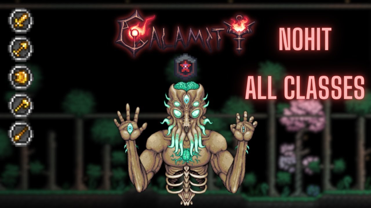 Terraria Calamity: Moon Lord Master Death Mode No Hit All Classes