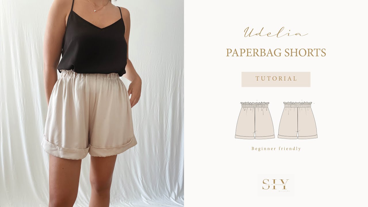 SEW paperbag Shorts Udelia | sewing tutorial | digital sewing pattern