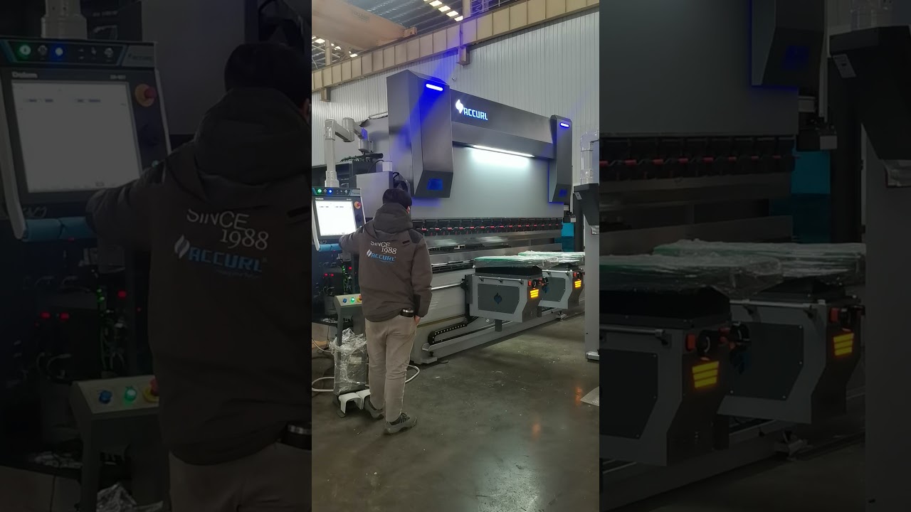 ACCURL 220 ton cnc press brake with Sheet Followers System