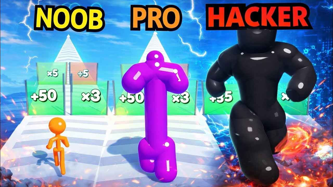 Tall Man Run NOOB vs PRO vs HACKER 