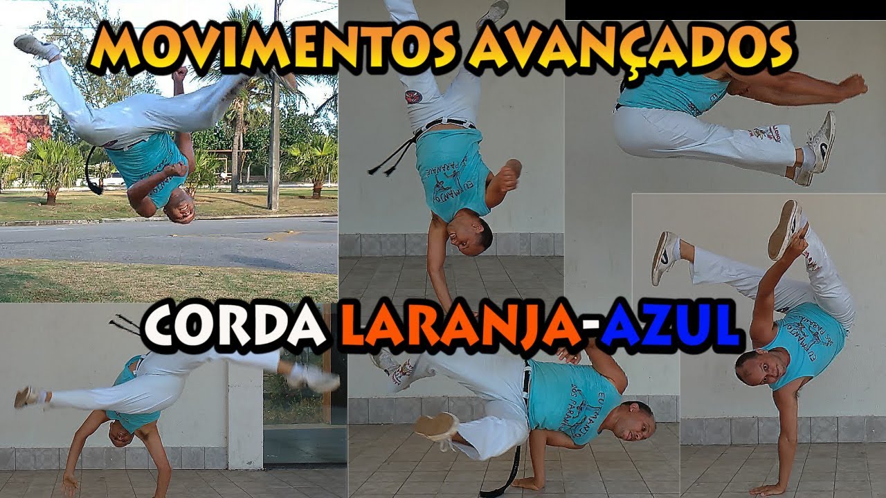 10 Movimentos e golpes Avançados da Corda Laranja-Azul (Mestre Koioty Capoeira Herança de Zumbi)