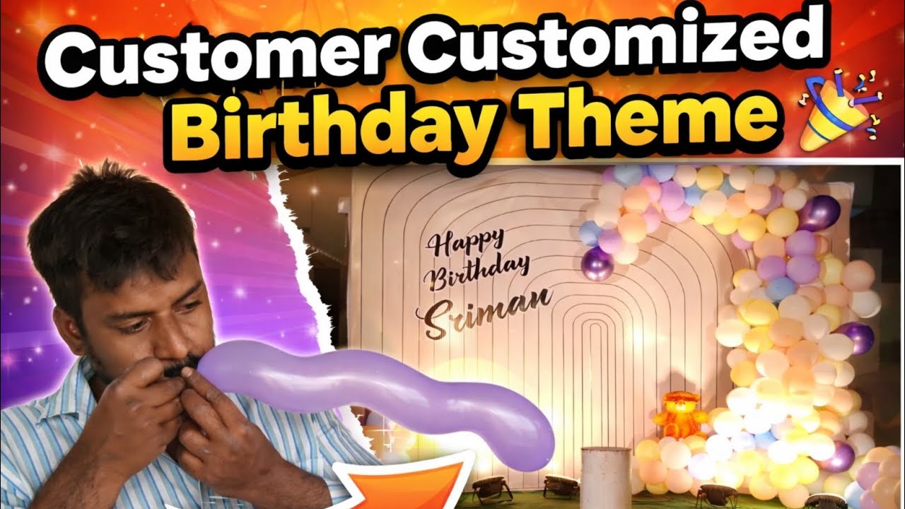 Customer Customized Theme || Decoration Chusaka Shock 😱 
