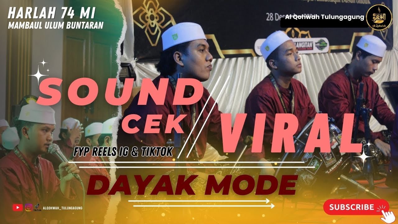 SOUND CEK SIMPLE MUDAH BIKIN CANDU - HADRAH AL QOHWAH TULUNGAGUNG