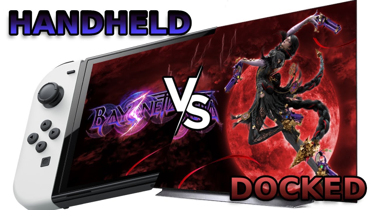 Bayonetta 3: Handheld vs Docked - Switch OLED vs 4k OLED TV Visual Comparison