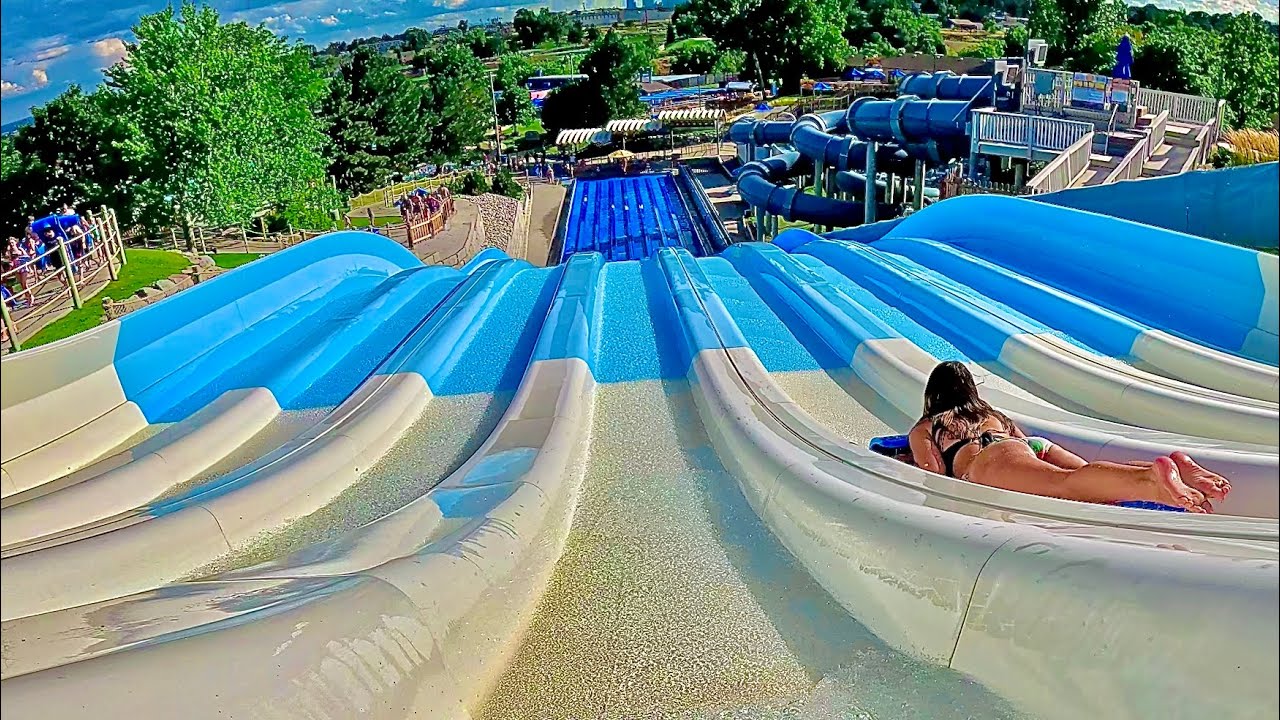 Glacier Run Racer Waterslide at Water World Colorado, USA