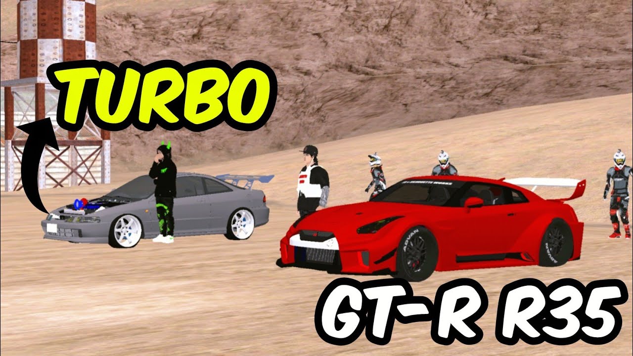 Usamos Un Honda Turbo Y Un GTR R35 Modificado Para Correr En El Desierto GTA RP 