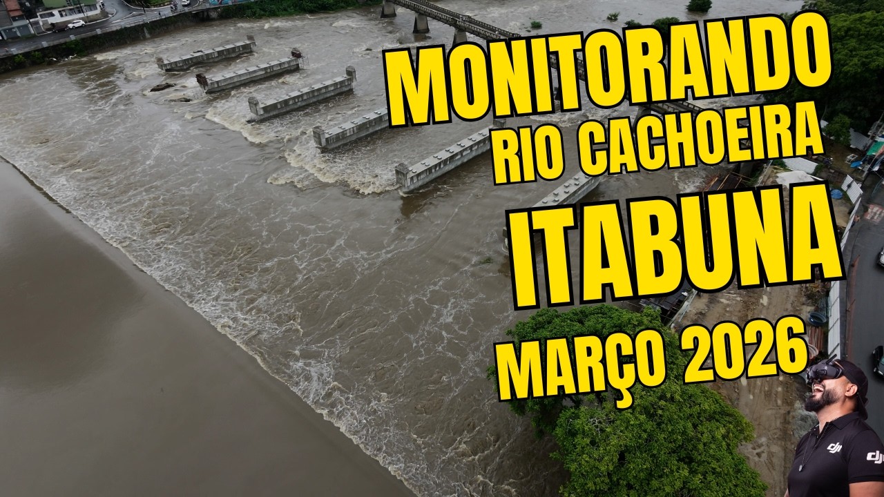ZÉ DRONE MONITORA RIO CACHOEIRA 02 DE MARÇO 2026