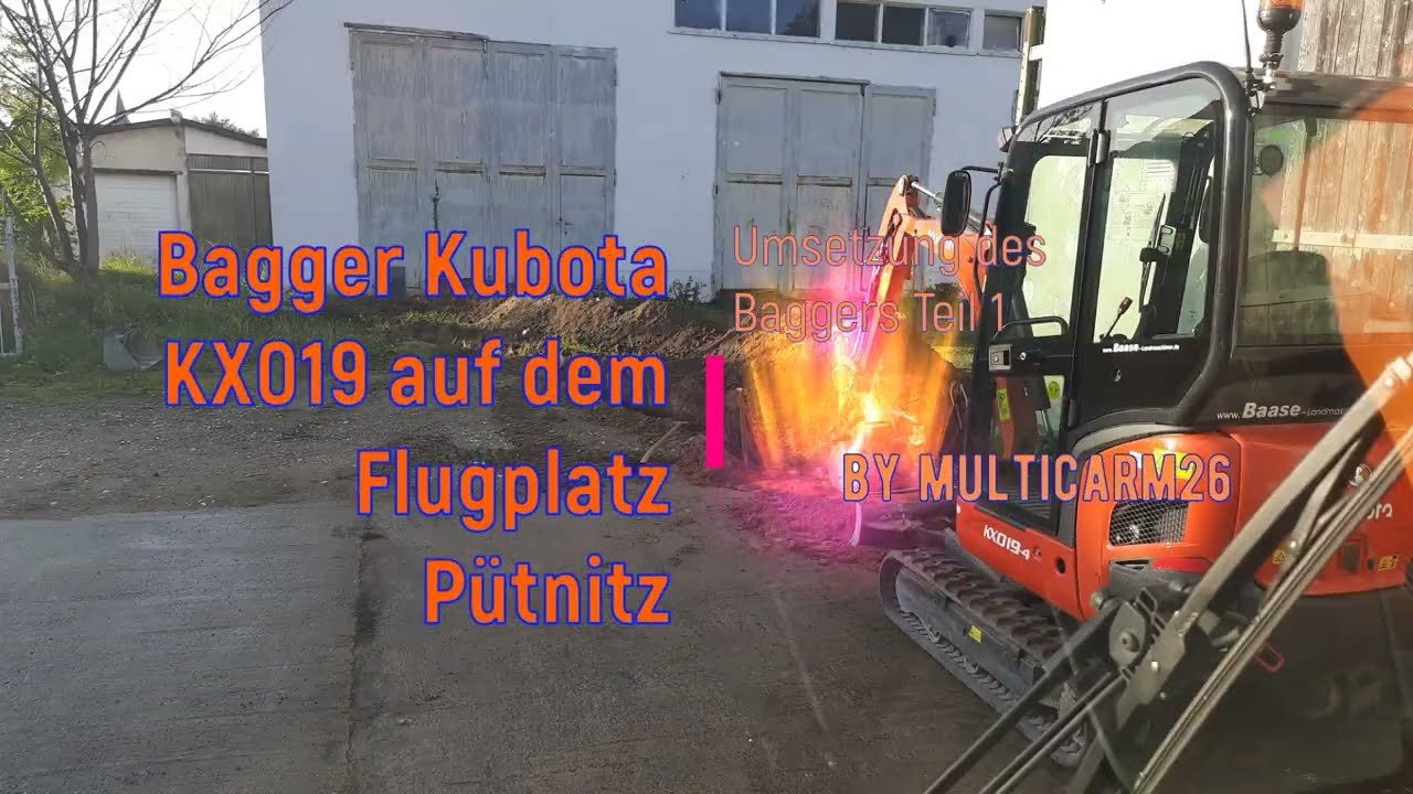 Bagger Kubota KX09 PütnitzTeil1